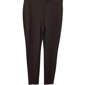 CHICO’S HIGH-RISE PULL-ON SKINNY LEG PANTS, WOMENS, U.S. 12 (CHICO'S 2), BROWN